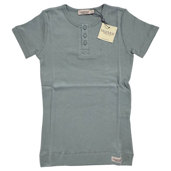 MARMAR COPENHAGEN - SHORT SLEEVE TEE - 50%COTTON - TEAL - NWT - Picture 2 of 4